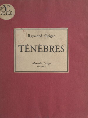 cover image of Ténèbres